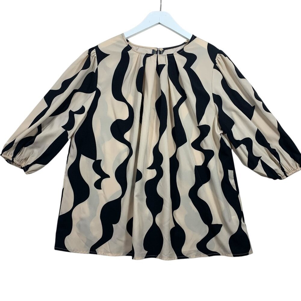 SHEIN  puffed 3/4sleeve  blouse size xl